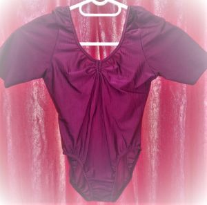 Kids Costumes to Hire - Leotard - Maroon - Short Sleeves